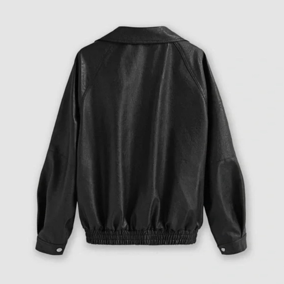 Cider Women's Black Faux Leather Jacket - Picture 3 of 4